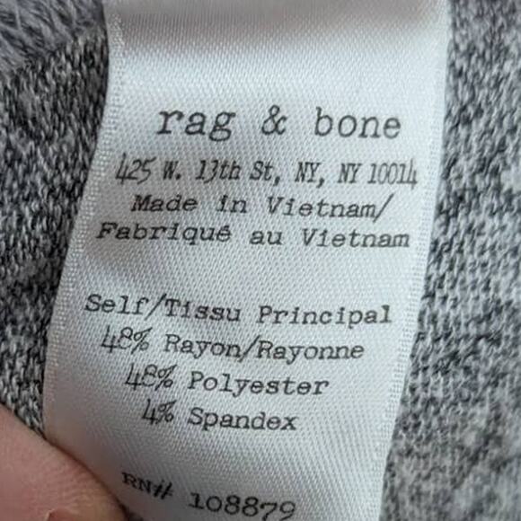 Rag & Bone Jean Shirt Size S Gray Capsule Wardrobe Basic Staple Every Day Casual - Picture 12 of 13